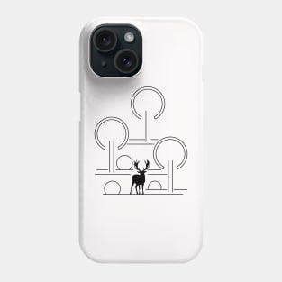 Hirsch im Laubwald Phone Case