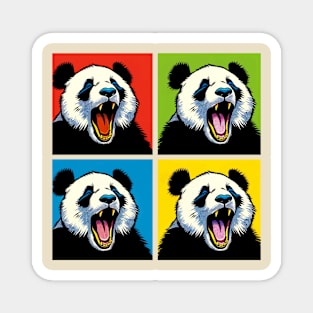 Pop Screaming Panda - Funny Panda Art Magnet