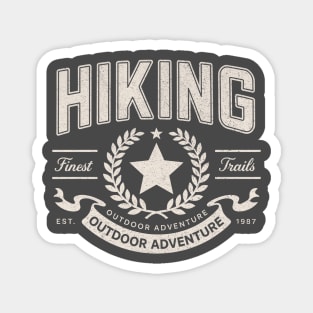 Hiking Finest Trails Classic Badge Magnet