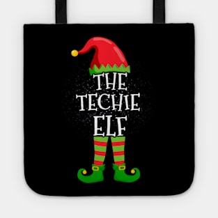 Techie Elf Family Matching Christmas Group Funny Gift Tote