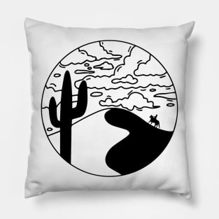 Funny Desert Cosmic Gift Pillow