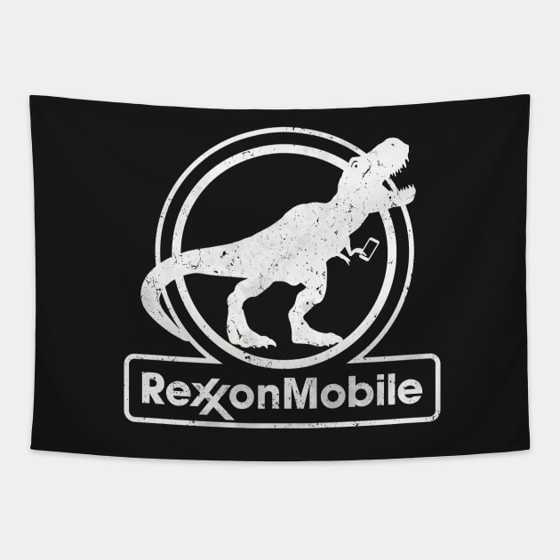 T-rex RexxonMobile Tapestry by directdesign