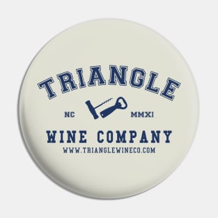 Triangle Wine Company Collegiate Blue Pin