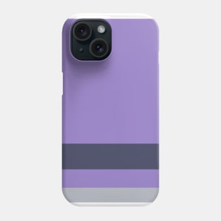 A brilliant harmony of Dark Grey Blue, Pink Lavender, Wisteria and Cadet Blue (Crayola) stripes. Phone Case