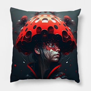 Mushroom girl 35 Pillow