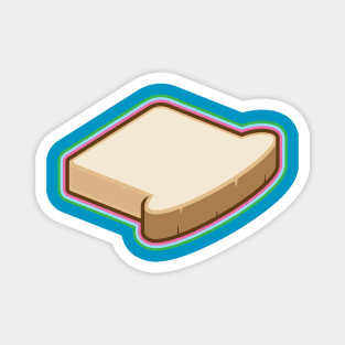 Its a slice of white bread! Magnet