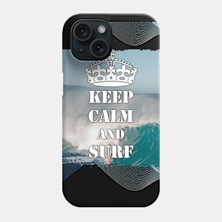 Keep Calm And Surf 55 - Summer Of Surfing Phone Case