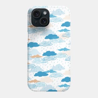 Blue Rainy Day Pattern Phone Case