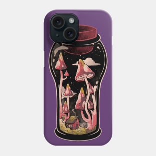 Gnome Jar - Cute Flowers Mushroom Gift Phone Case