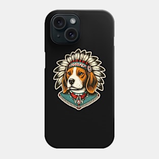 Beagle Native American Phone Case