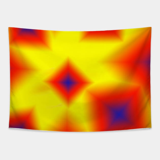 red yellow blue gradient Tapestry by Artistic_st