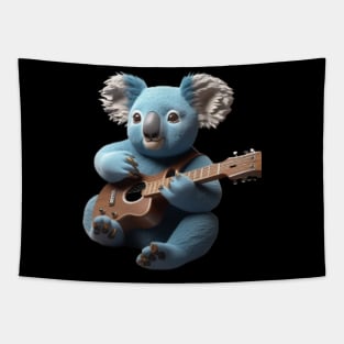 A Blues Guitar Playing Koala Bear Tapestry