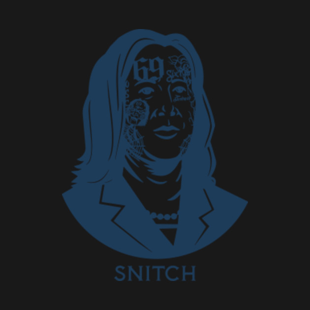 Disover Snitch 69 Kamala - Snitches Get Stitches - T-Shirt