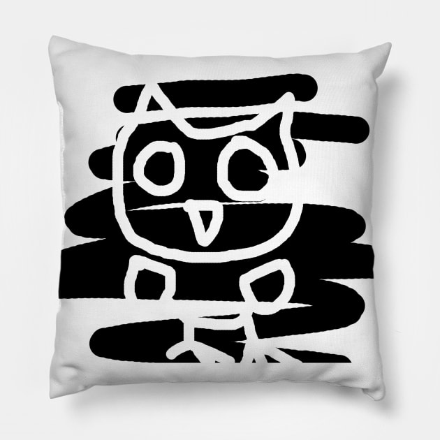 Broken Owl Pillow by AVEandLIA