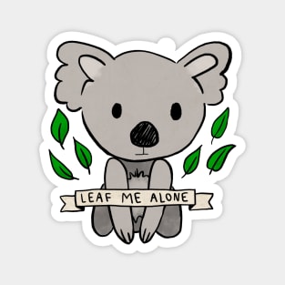 Leaf Me Alone Magnet