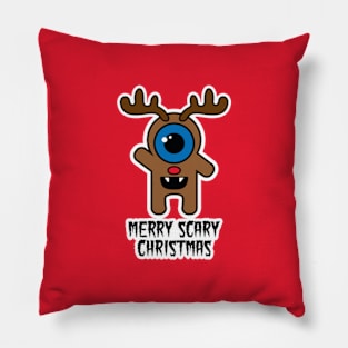 Merry Scary X-mas Pillow