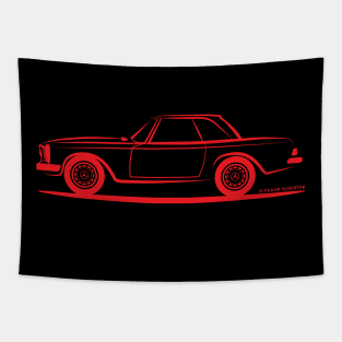 Mercedes Benz Pagoda W113 Pagode Hardtop Red Tapestry