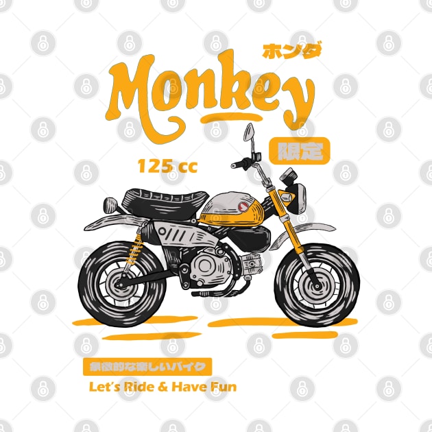 Honda Monkey - Yellow by Hilmay