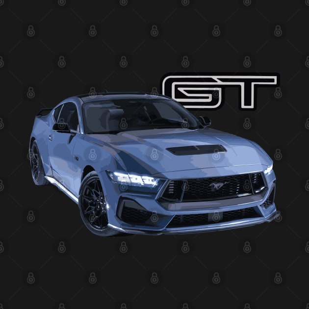 vapor blue Mustang GT 5.0L V8 coyote engine Performance Car s650 by cowtown_cowboy