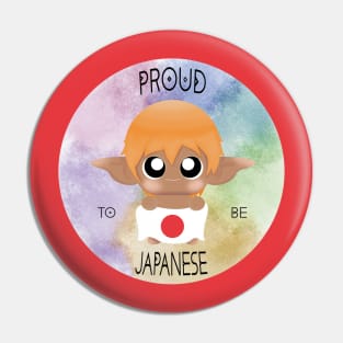 Proud to be Japanese (Sleepy Forest Creatures) Pin