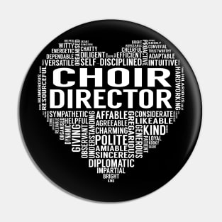Choir Director Heart Pin