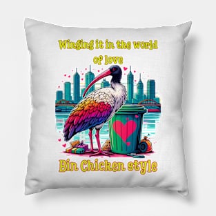 valentine bin chicken Pillow