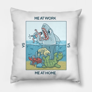 work vs home Pillow