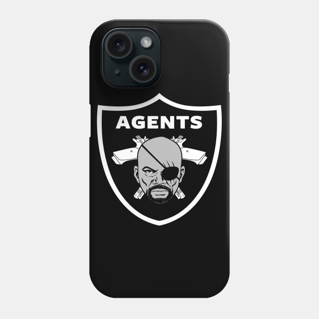 Agents Cool Superhero Sports Logo Parody Phone Case by BoggsNicolas