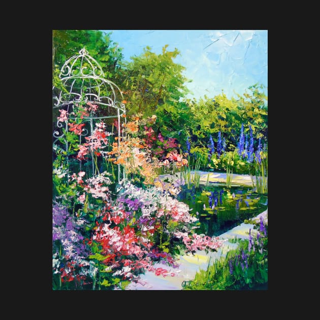 Pond in flowers by OLHADARCHUKART