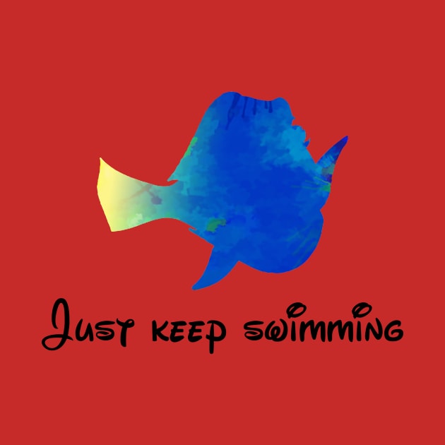 Just keep swimming Inspired Silhouette by InspiredShadows