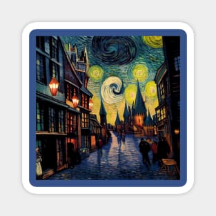 Starry Night in Diagon Alley Magnet