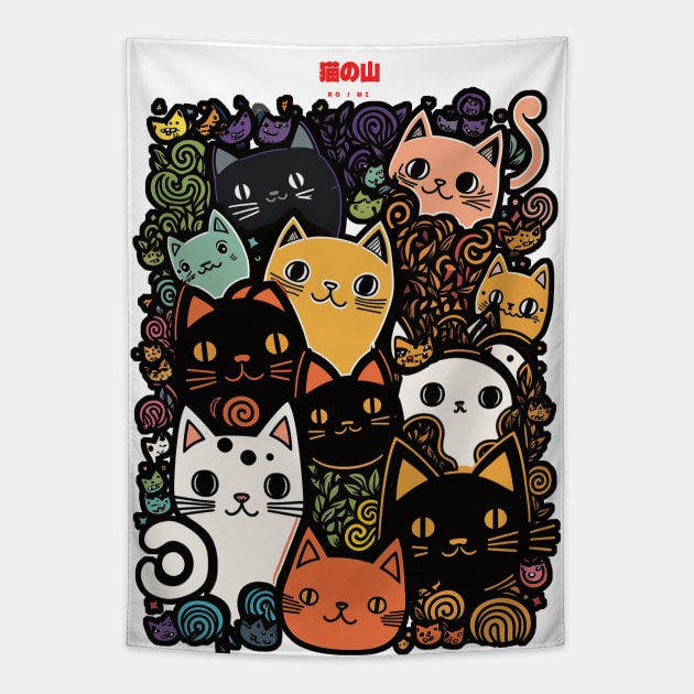 A group of cats Tapestry by bmron