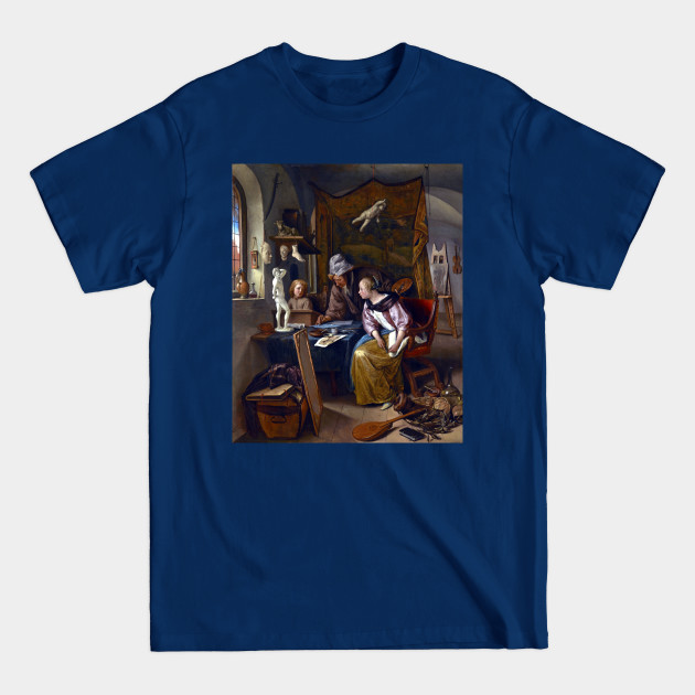 Disover Jan Steen The Drawing Lesson - Dutch Golden Age - T-Shirt