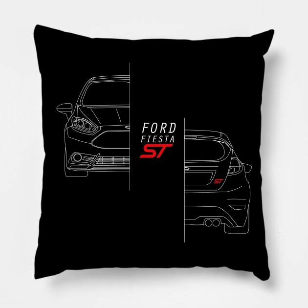 Ford Fiesta ST Pillow by AliceEye555