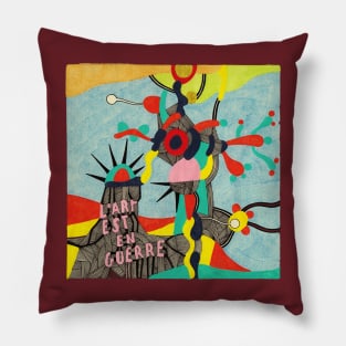 - L'art est en guerre - Pillow