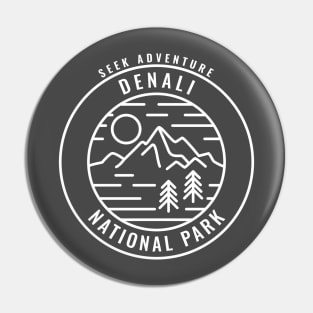 Denali National Park Retro Pin