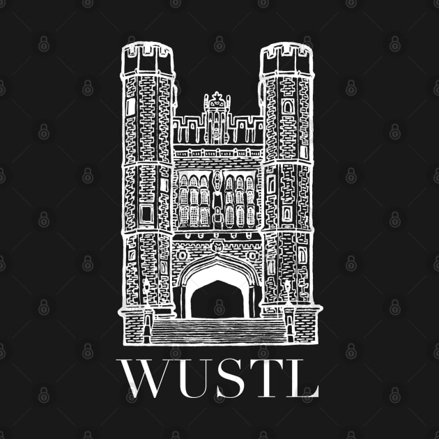 Brookings Hall WUSTL by illustravery