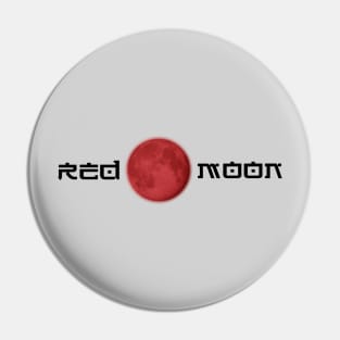 Red moon Pin