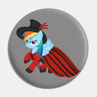 Lady Rainbow Dash Licorice Pin