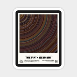 minimal_The Fifth Element Abstract Circular Movie Magnet