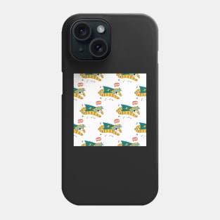 Cute tiger superhero Phone Case