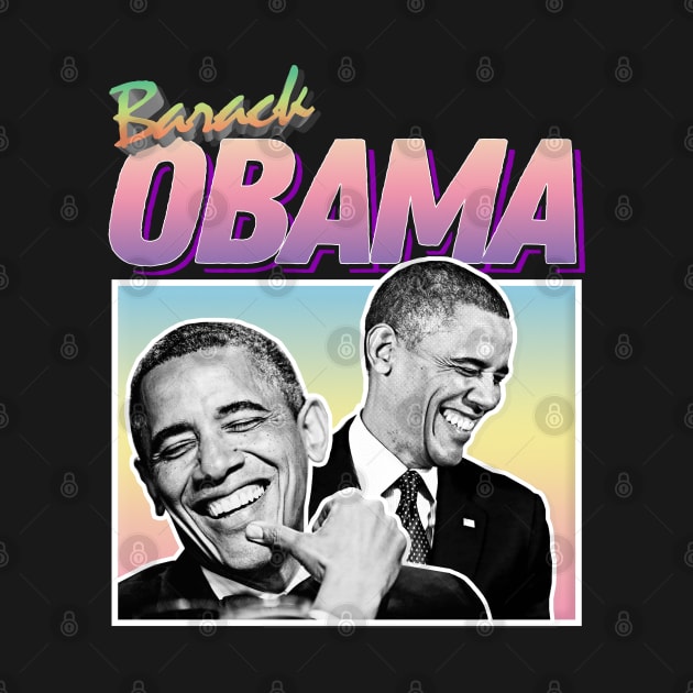 President Barack Obama Graphic Design 90s Style Hipster Statement Tee by DankFutura