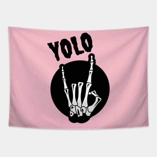 YOLO_skeleton_ Tapestry by shfashion