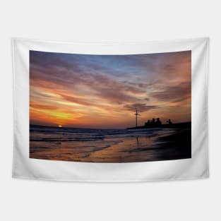 January daybreak on the beach Tapestry