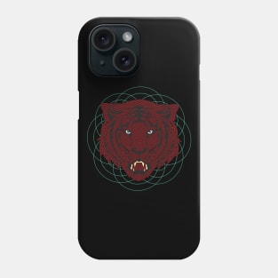 Red Tiger Wild Orbital Phone Case