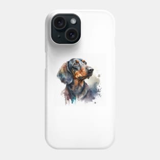 Dachshund Watercolour Style Painting Phone Case