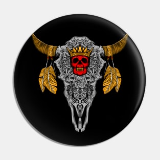 Bull Skull Pin