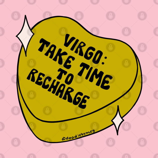 Virgo Conversation Heart by Doodle by Meg