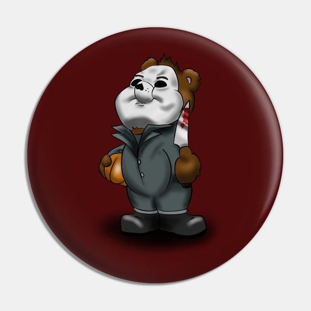 Beware the bear-Michael Myers Pin by Danispolez_illustrations