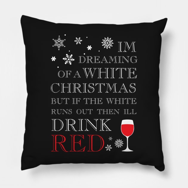 White Christmas Pillow by BSouthern